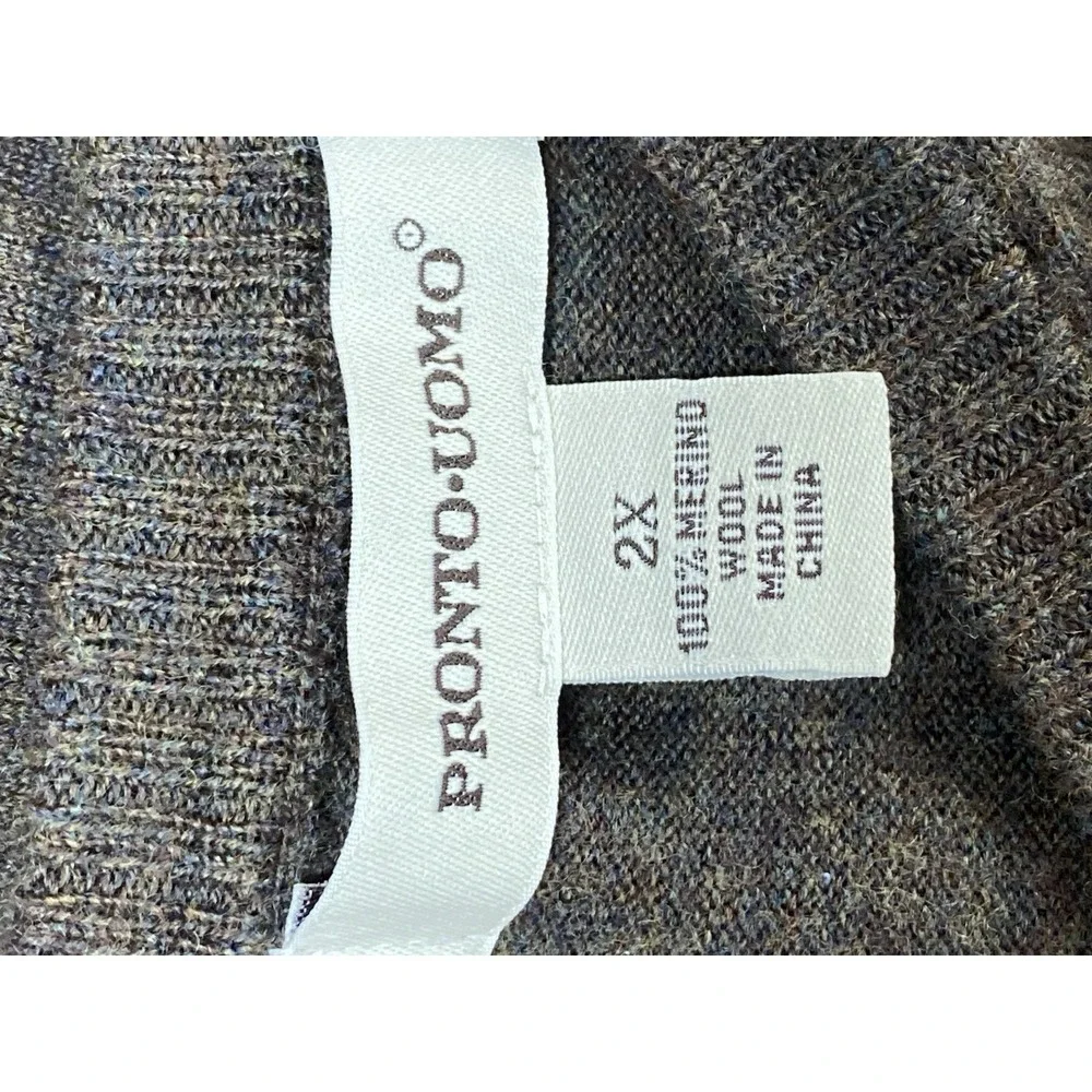 Pronto-Uomo Men's 100% Super Soft Merino Wool Scholarly Grandpacore Office Wear